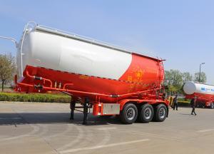 China Steel Fuwa / BPW Axle Bulk Cement Tank Semi Trailer Dry Powder Tanker Truck wholesale