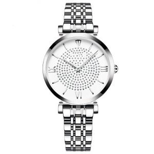 China Silver FCC 32mm Analog Watch For Women OEM Japan Movt Stainless Steel wholesale