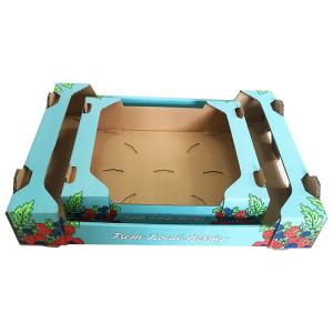 China Tomato Custom Dimension Fruit Carton Box Pear Apple Packing Corrugated Carton wholesale