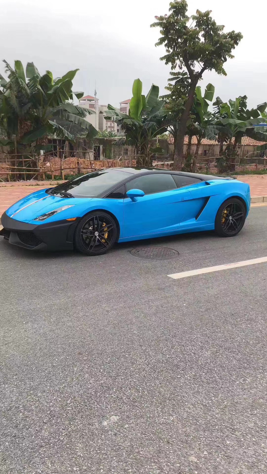 FOR Lamborghini Gallardo LP550 LP560 Carbon Fiber Body Kit LP550 LP560 Upgraded DMC Style Front and Rear Bumper Spoiler Body Kit