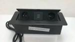 BNT hot sale flush mounted tabletop power outlet socket with USB charger port