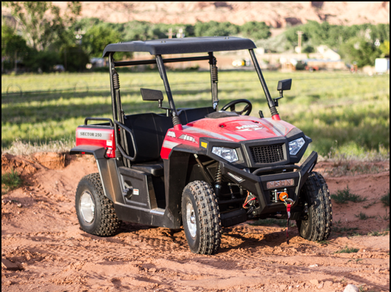 Max Power 12kW/7500rpm 250cc UTV with 2 Seats and Remote Control Maximum Torque ≤20Nm