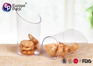 China 2 OZ Disposable Plastic Dessert Cup Small Round Clear Plastic Dessert Containers wholesale