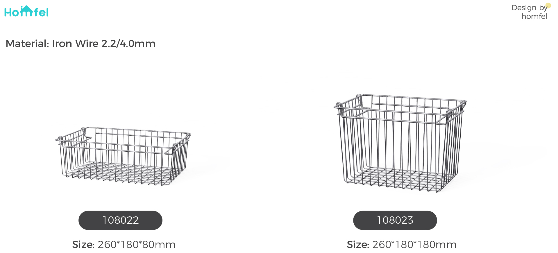 Stackable Metal Wire Baskets For Storage , Household Metal Mesh Storage Baskets