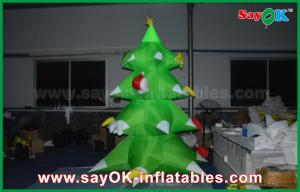 China Green Nylon Inflatable Christmas Tree LED Lighting 2.5mm Nylon For Christmas on sale