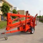 10m-20m Trailer Mounted Boom Lift Red Towable Articulating Boom Lift