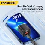 PD3.0 QC3.0 GaN Chargers USB A Type C USB C Phone Charger 20W ES-CD31 Series