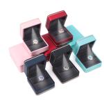 Plastic Velvet Jewelry Boxes Material with Light and Custom Logo Silk Screen
