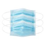 Blue 3 Ply Disposable Mask / Non Woven Fabric Face Mask With Adjustable Nose