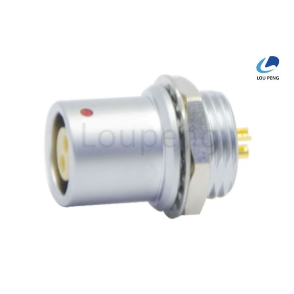 PPS Insulation Material Push Pull Connector Straight Right Angle Shielding Effect Greater Than 80 DB At 1GHz Durable Electrical Connection
