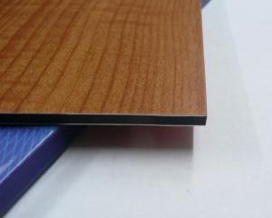 China 1mm - 4mm wooden color aluminum composite panel/Alucobond low-density polyethylene core wholesale