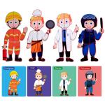 Different Uniforms Cognitive Magnetic Puzzle Game for Kids Gift