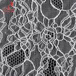 High quality White nylon lace fabric for long dress