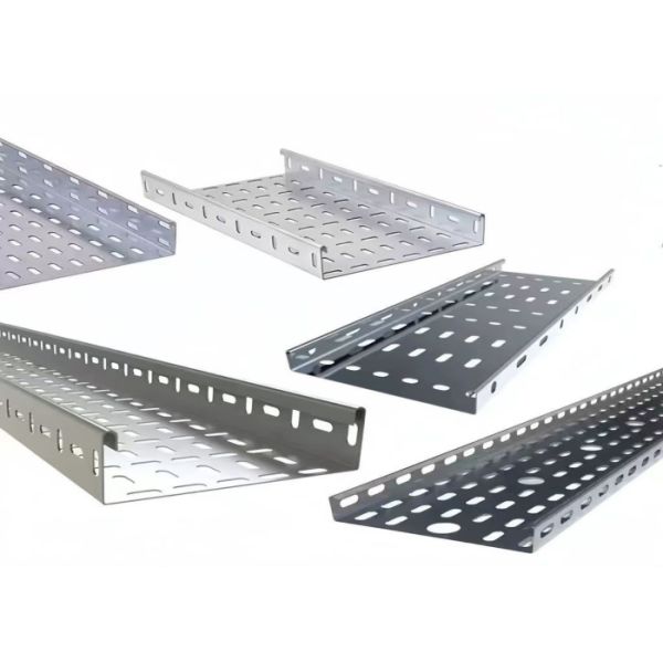 Carbon Metallic Perforated Cable Tray Ventilated 2-36 In Width