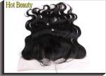 Top Closure Ear to Ear Swiss Lace Frontal Body Wave , Natural Black Color