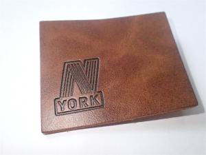 China Custom Leather Label Design Clothing Embossed Leather Patches For Garment wholesale