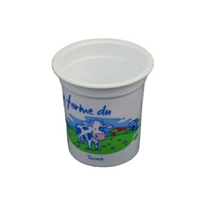 China 155ml PP Plastic Ice Cream Cup 66mm Round Shape Microwavable wholesale