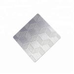 Shiny Checked Embossed Stainless Steel Sheet For Hotel Wall ASTM Standard