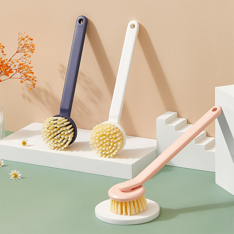 Kitchen Sink Stove Decontamination Dish Cleaning Brush Long Handle 11.3cm Length