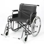 125kg Capacity Manual Steel Wheelchair Widening And Reinforcement 61cm Seat