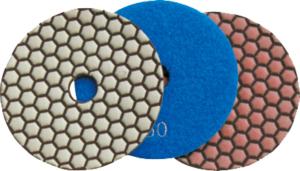 China 150mm Dry Diamond Polishing Pads For Granite , Concrete , Quartz Stone wholesale