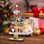 christmas decorations Table Christmas Wooden Table Sign Xmas Tabletop Gnome tree