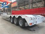 Mechanical Suspension 30 Ton Low Boy Truck Semi Trailer for Heavy Equipment