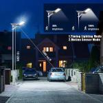 Outdoor 100 Watt LED Solar Street Light Die Cast Aluminum Solar Powered
