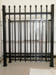 1.1m Tall Tubular Steel Fence Panels Black Powder Coated Galvanized
