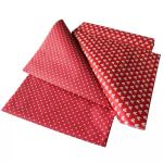 Christmas Gift Wrapping Packaging Red Tissue Paper Wrap With Gold Foil Printing
