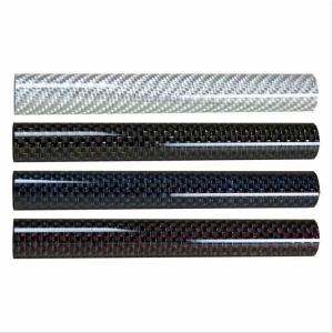 China Round Carbon Fiber Rods And Tubes , Pultruded Carbon Fibre Tube on sale