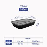 Disposable Microwave Safe PP Injection Restaurant Take Away Container Camping