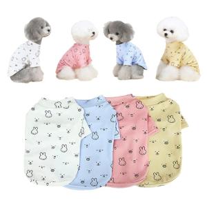 China Teddy Dog Logo Pets Wearing Clothes Sublimation 20cm Custom Dog T Shirts wholesale