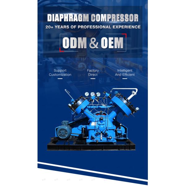 Efficient High Performance Explosion-Proof Z-shape Diaphragm Compressor For Laboratories
