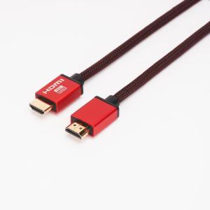 China 18Gbps High Speed HDMI Cable 4k@60Hz HDR Aluminum Shell Red Braided HDMI Cable wholesale
