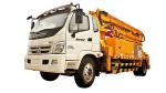 18m Truck mounted Concrete Boom Pump , Concrete Boom Pump Truck Fast Speed