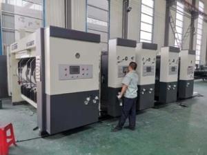 China Three Color 150pcs/Min Flexo Slotter Printer High Speed Die Cutting Machine wholesale