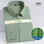 Men's Black Non Iron 100% Cotton Dress Shirt with Neck Liner Protection Stain