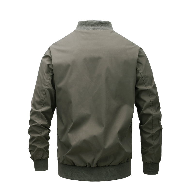Oem Factory Manufacturer Custom Logo Windbreaker Spring Fall Full Zip Outwear Casual Thin Coat