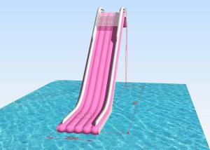 China Iso9001 Pink Airtight Inflatable Yacht Water Slide For Boat wholesale