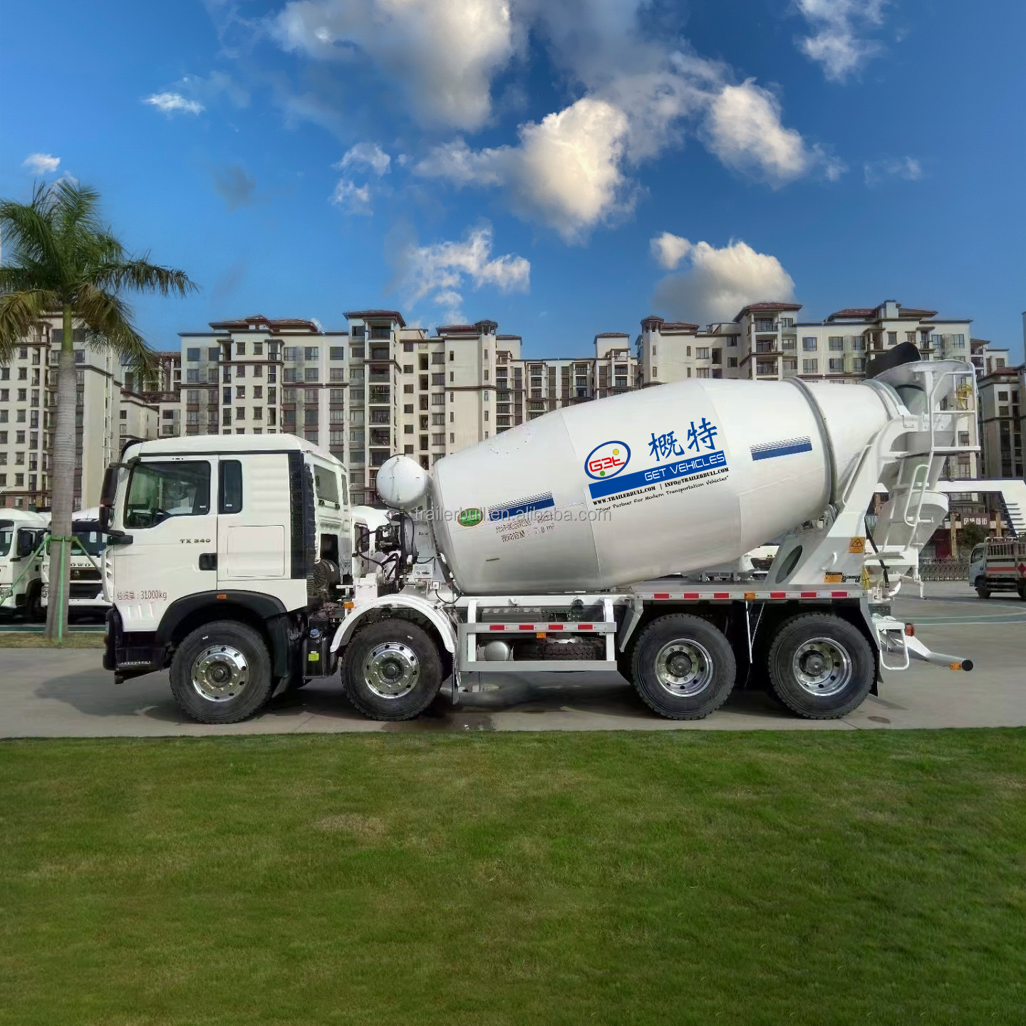 Sinotruk HOWO TX Series 350HP Mobile Concrete Mixer Truck 10cbm For Heavy Duty Truck Chassis
