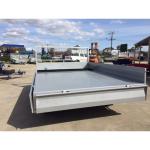 Hot Dipped Galvanized 10 x 5 Single Axle Flat Top Trailer , Tandem Axle Trailer