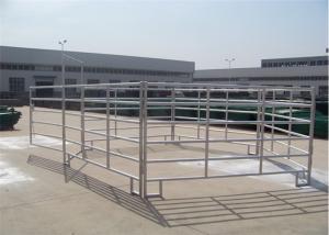 China 1.8*2.4m cattle yard panels round oval stainless steel pipe SGS approved wholesale