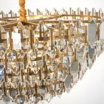 Luxury Crystal Pendant Ceiling Light Gold For Living Room Sitiing Room Decor