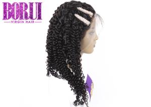 China Brazilian Full Lace Human Wigs Deep Curly With Baby Hair Dyed Bleached Medium Cap Size wholesale