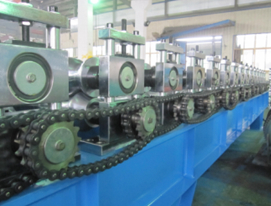 Colored Steel Trapezoidal Roofing Sheet Roll Forming Machine PPGi GI Material