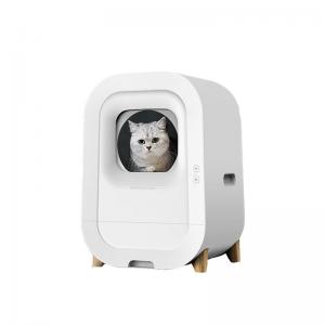 China Intelligent Self-Cleaning Cat Toilet for Big Pet Cats Fully Enclosed and WIFI Controlled wholesale