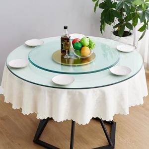 China Custom Toughened Tempered Glass Round Table Top CCC ISO9001 Approval wholesale
