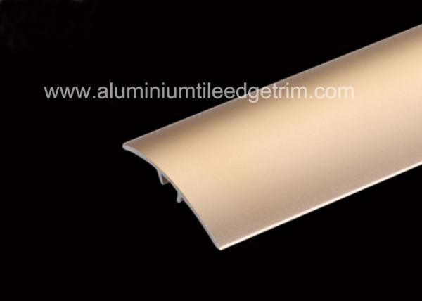 Quality Brass Aluminium Floor Trims , Laminate Door Strip Bar With Satin Surface for sale