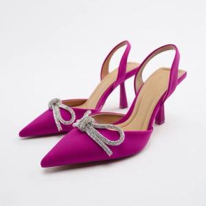 China Customized Womens High Heel Sandals With White Red Blue Color wholesale